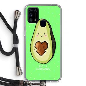 CaseCompany Avocuddle: Samsung Galaxy M31 Transparant Hoesje met koord