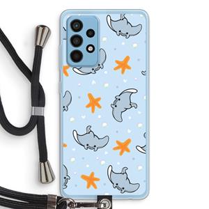 CaseCompany Manta: Samsung Galaxy A52 Transparant Hoesje met koord