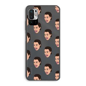 CaseCompany Ugly Cry Call: Xiaomi Redmi Note 10 5G Transparant Hoesje