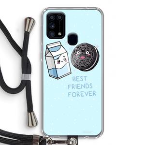 CaseCompany Best Friend Forever: Samsung Galaxy M31 Transparant Hoesje met koord