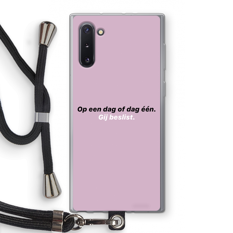 CaseCompany gij beslist: Samsung Galaxy Note 10 Transparant Hoesje met koord