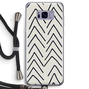 CaseCompany Marrakech Arrows: Samsung Galaxy S8 Transparant Hoesje met koord