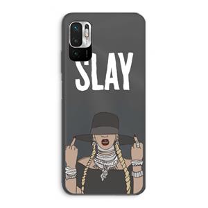 CaseCompany Slay All Day: Xiaomi Redmi Note 10 5G Transparant Hoesje