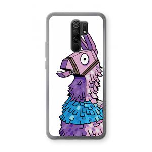 CaseCompany Lama: Xiaomi Redmi 9 Transparant Hoesje