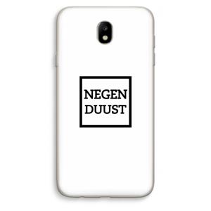 CaseCompany Negenduust vierkant: Samsung Galaxy J7 (2017) Transparant Hoesje