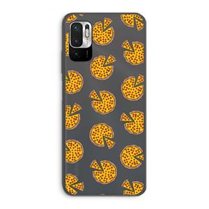 CaseCompany You Had Me At Pizza: Xiaomi Redmi Note 10 5G Transparant Hoesje