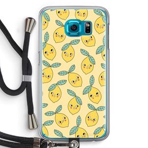 CaseCompany Citroenen: Samsung Galaxy S6 Transparant Hoesje met koord