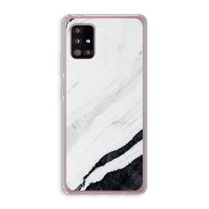 CaseCompany Elegante marmer: Samsung Galaxy A51 5G Transparant Hoesje