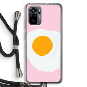 CaseCompany Sunny side up: Xiaomi Redmi Note 10 Pro Transparant Hoesje met koord