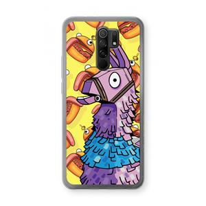 CaseCompany Loot Burger: Xiaomi Redmi 9 Transparant Hoesje
