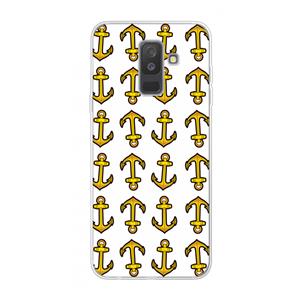 CaseCompany Musketon Anchor: Samsung Galaxy A6 Plus (2018) Transparant Hoesje