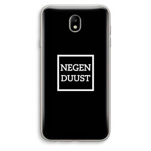 CaseCompany Negenduust black: Samsung Galaxy J7 (2017) Transparant Hoesje