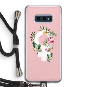 CaseCompany Venus: Samsung Galaxy S10e Transparant Hoesje met koord
