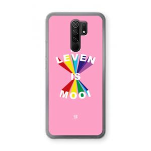 CaseCompany Het Leven Is Mooi: Xiaomi Redmi 9 Transparant Hoesje