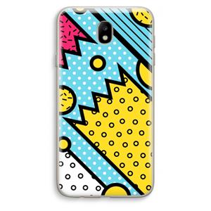 CaseCompany Pop Art #1: Samsung Galaxy J7 (2017) Transparant Hoesje