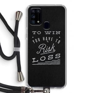 CaseCompany Risk loss: Samsung Galaxy M31 Transparant Hoesje met koord