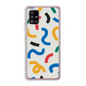CaseCompany Illustratieve pop 2: Samsung Galaxy A51 5G Transparant Hoesje