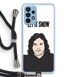 CaseCompany Let It Snow: Samsung Galaxy A52 Transparant Hoesje met koord