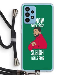 CaseCompany Sleigh Bells Ring: Samsung Galaxy A52 Transparant Hoesje met koord