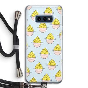 CaseCompany Citroenen: Samsung Galaxy S10e Transparant Hoesje met koord