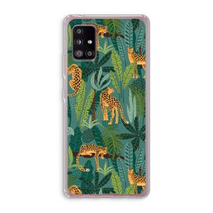 CaseCompany Luipaard 2: Samsung Galaxy A51 5G Transparant Hoesje