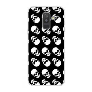 CaseCompany Musketon Skulls: Samsung Galaxy A6 Plus (2018) Transparant Hoesje