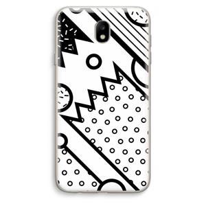 CaseCompany Pop Art #4: Samsung Galaxy J7 (2017) Transparant Hoesje