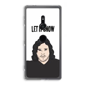 CaseCompany Let It Snow: Sony Xperia XZ2 Transparant Hoesje