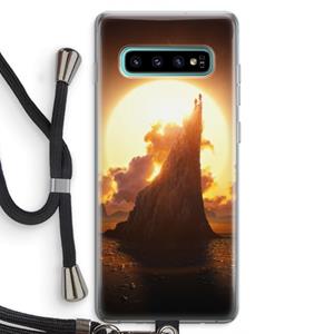 CaseCompany Children of the Sun: Samsung Galaxy S10 Plus Transparant Hoesje met koord