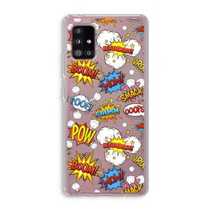 CaseCompany Pow Smack: Samsung Galaxy A51 5G Transparant Hoesje