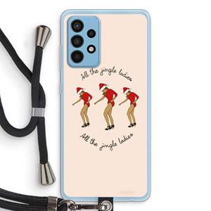 CaseCompany Jingle Ladies: Samsung Galaxy A52 Transparant Hoesje met koord