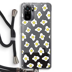 CaseCompany Spiegeleitjes: Xiaomi Redmi Note 10 Pro Transparant Hoesje met koord