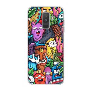 CaseCompany Vexx Mixtape: Samsung Galaxy A6 Plus (2018) Transparant Hoesje