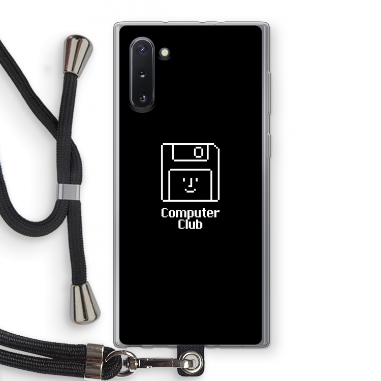 CaseCompany Hello: Samsung Galaxy Note 10 Transparant Hoesje met koord