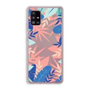CaseCompany Tropisch: Samsung Galaxy A51 5G Transparant Hoesje