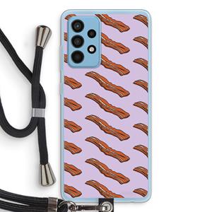 CaseCompany Bacon to my eggs #2: Samsung Galaxy A52 Transparant Hoesje met koord