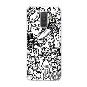 CaseCompany Vexx Mixtape #2: Samsung Galaxy A6 Plus (2018) Transparant Hoesje