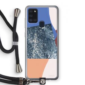 CaseCompany Billy: Samsung Galaxy A21s Transparant Hoesje met koord