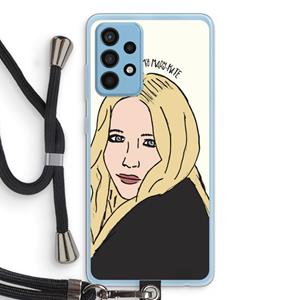 CaseCompany Mary Kate: Samsung Galaxy A52 Transparant Hoesje met koord