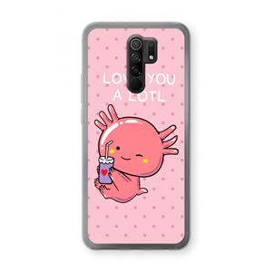 CaseCompany Love You A Lotl: Xiaomi Redmi 9 Transparant Hoesje