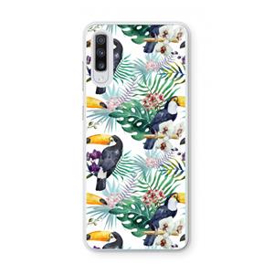 CaseCompany Tukans: Samsung Galaxy A70 Transparant Hoesje