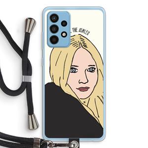 CaseCompany Ashley: Samsung Galaxy A52 Transparant Hoesje met koord