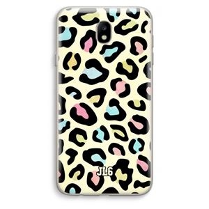 CaseCompany Leopard pattern: Samsung Galaxy J7 (2017) Transparant Hoesje