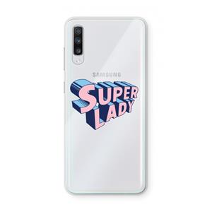 CaseCompany Superlady: Samsung Galaxy A70 Transparant Hoesje