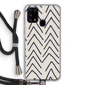 CaseCompany Marrakech Arrows: Samsung Galaxy M31 Transparant Hoesje met koord