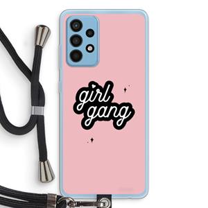 CaseCompany Girl Gang: Samsung Galaxy A52 Transparant Hoesje met koord