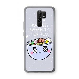 CaseCompany I'm A Hopeless Ramen-Tic For You: Xiaomi Redmi 9 Transparant Hoesje