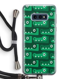 CaseCompany Crocs: Samsung Galaxy S10e Transparant Hoesje met koord