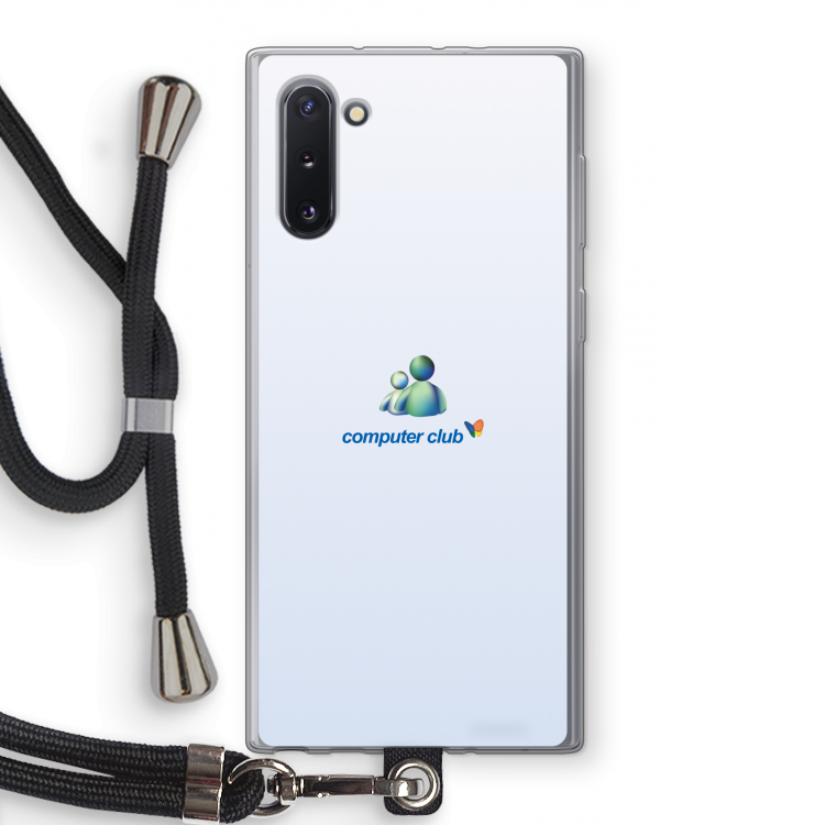 CaseCompany MSN: Samsung Galaxy Note 10 Transparant Hoesje met koord