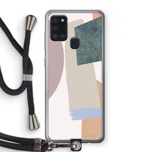 CaseCompany Lindo: Samsung Galaxy A21s Transparant Hoesje met koord